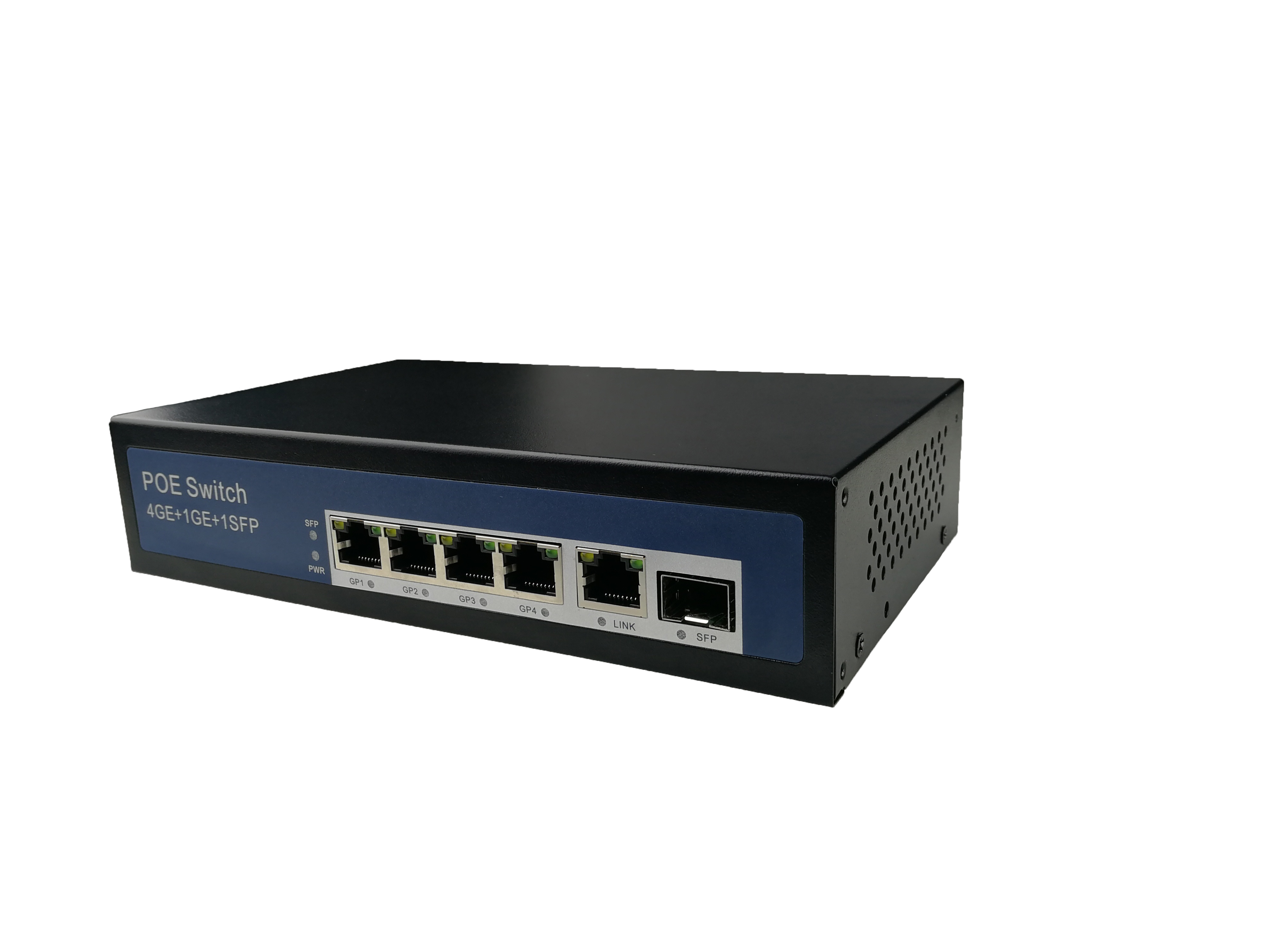 POE switch 5 10/100/1000/m auto-adaptive RJ45 ports 1 10/100/100m SFP